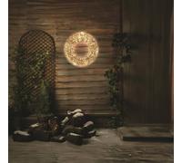 Glittertwist Gold Led Wreath Light 60Cm