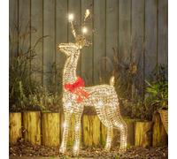 My Smart Buy Glittertwist Gold Reindeer 80 Cm - 80 Led Low Voltage Outdoor Christmas Light