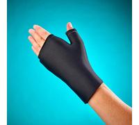 mysmartbuy Hot or Cold Therapy Wrist Support - Reusable Microwave & Freezer Safe Lycra & Gel Slip-On Compression Splint Brace in Black mysmartbuy Black One Size
