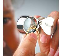 Mysmartbuy Jewellers Pocket Magnifier - Pack Of 2 - 2.5 X 3.5 X 2Cm