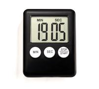 mysmartbuy Large Display Digital Timer - Magnetic Kitchen Cooking Countdown Alarm for Fridge or Cooker with Easy Read Screen & 3 Buttons in Black mysmartbuy Black