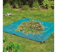 mysmartbuy Large Garden Waste Sheet Tarpaulin with Eyelets & Webbing Handles in Green mysmartbuy Green