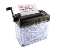 mysmartbuy Manual Paper Shredder - Compact Strip Cut Home or Office Shredding Machine for Protecting Private Data - 15.5 x 18.4 x 10.4cm mysmartbuy Clear 15.5 x 18.4 x 10.4 cm
