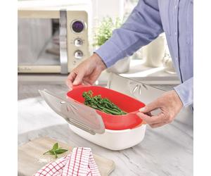 mysmartbuy Microwave Steamer Pot - Dishwasher Safe Microwavable Food Container with Vented Lid & Handles for Steaming Meat, Vegetables & More mysmartbuy Multicolor