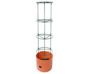 mysmartbuy Self-Watering Jumbo Tomato Tower Planter - Vegetable & Climbing Plant Pot with 4 Tier Support & 8L Water Reservoir - H148cm x 38cm mysmartbuy Multicolor 148 cm x 38 cm