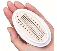 mysmartbuy Set of 2 Foot Files - Egg-Shaped Dead Skin & Callus Remover Pedicure Tool in White
