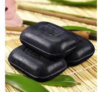 mysmartbuy Set of 3 Bamboo Charcoal Soap Bars - Great for Eczema, Psoriasis & Dry Skin - Each 96g in Black mysmartbuy Black