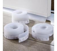 mysmartbuy Set of 3 Silicone Door & Window Seals - High Quality TPE Draught Excluder Strips 2.5, 3.5 & 4.5cm Widths - Each Roll Measures 5m in Clear mysmartbuy Clear