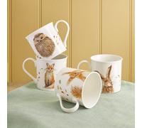 Mysmartbuy Set Of 4 Wildlife Mugs - Home Decor - Decorative Accessory