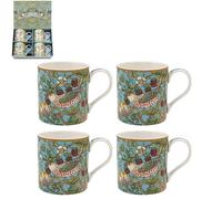 Mysmartbuy Set Of 4 William Morris Strawberry Thief Mugs