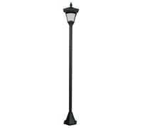 mysmartbuy Solar Powered Height Adjustable Casablanca Lamp Post - 10 Lumen Weather & UV Resistant Outdoor Garden LED Light - H126.5 x 15cm mysmartbuy Black 126.5 x 15 cm