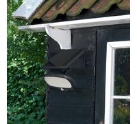 mysmartbuy Solar Powered LED Security Light with PIR Motion Sensor - 500 Lumen Weatherproof Outdoor Garden Wall Lamp - H26 x W19 x D25cm in Black mysmartbuy Black