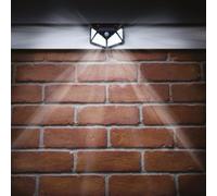 mysmartbuy Solar Powered Sensor Security Light - 1000 Lumen Waterproof Outdoor Garden Wall Light - Measures 9.5 x 13 x 5cm | Size: 9.5 x 13 x 5 cm mysmartbuy Black 9.5 x 13 x 5 cm