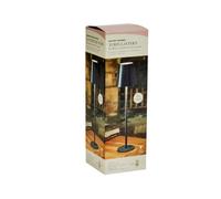 mysmartbuy Turin Lantern Sage - 33 cm Modern Battery Lamp with USB-C & Touch Activation in Black mysmartbuy Black