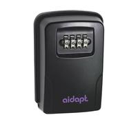 mysmartbuy Wall Mounted Outdoor Key Safe - Easy To Use Weather Resistant 4 Digit Combination Secure Key Lock Box in Black mysmartbuy Black