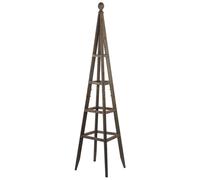 mysmartbuy Wooden Garden Obelisk - Triangular Plant Support for Borders & Patios in Grey | Size: XL mysmartbuy Grey XL