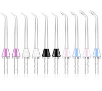 MySmile 10 PCS Replacement Jet Tips Oral Irrigator Nozzle Set Compatible with Waterpik Water Flosser, Includes Classic Tips Periodontal Pocket Tips and Plaque Seeker Tips