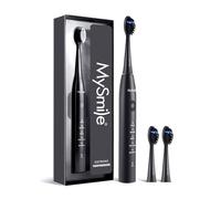 MySmile DY156 Electric Toothbrush for Adults, Rechargeable Sonic Automatic Toothbrush Portable with 2 Brush Heads, 2 Mins 5 Modes Smart Timer, 45000VPM, One Charge for 60 Days (Black, 1)