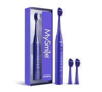 MySmile DY156 Sonic Electric Toothbrush for Adults, Rechargeable Battery Toothbrush Portable with 2 Brush Heads, 2 Mins 5 Modes Smart Timer, 45000VPM, One Charge for 60 Days - Blue