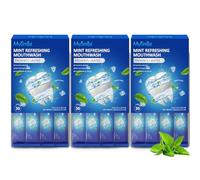 MySmile Mouthwash Alcohol Free, Mouth Wash for Adults, Fluoride Free, Fresh Mint, Travel Sachets (0.41 Fl Oz (Pack of 90))