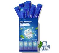 MySmile Mouthwash Alcohol Free, Mouth Wash for Adults, Fluoride Free, Fresh Mint , Travel Sachets (0.41 Fl OZ(Pack of 30))