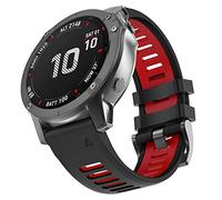 MYSNBKN Fenix 6X Strap, 26MM Width Silicone bands Fit for Fenix 8 51mm/Fenix 7X/Fenix 6X/Fenix 6X Pro/Fenix 5X/5X Plus/Fenix 3/Fenix 3 HR/Tactix/Descent MK1/D2 Delta PX/D2 Charlie