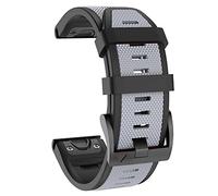 MYSNBKN for Garmin Fenix 6X Band, 26MM Wide Silicone Strap for Fenix 6X/Fenix 6X Pro/Fenix 5X/Fenix 5X Plus/Fenix 3/Fenix 3HR/Descent MK1/D2 Delta PX/D2 Charlie