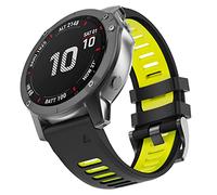 MYSNBKN Garmin Fenix 6X Strap, 26MM Width Silicone bands Fit for Garmin Fenix 8 51mm/Fenix 7X/Fenix 6X/Fenix 6X Pro/Fenix 5X/5X Plus/Fenix 3/Fenix 3 HR/Tactix/Descent MK1/D2 Delta PX/D2 Charlie