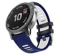 MYSNBKN Garmin Fenix 6X Strap, 26MM Width Silicone bands Fit for Garmin Fenix 8 51mm/Fenix 7X/Fenix 6X/Fenix 6X Pro/Fenix 5X/5X Plus/Fenix 3/Fenix 3 HR/Tactix/Descent MK1/D2 Delta PX/D2 Charlie