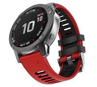 MYSNBKN Garmin Fenix 6X Strap, 26MM Width Silicone bands Fit for Garmin Fenix 8 51mm/Fenix 7X/Fenix 6X/Fenix 6X Pro/Fenix 5X/5X Plus/Fenix 3/Fenix 3 HR/Tactix/Descent MK1/D2 Delta PX/D2 Charlie