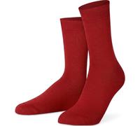 Mysocks Finest Cotton Dress Socks for Men Women - Super Soft Breathable Plain Crew Socks for Business Casual Looks Bordo 4-7