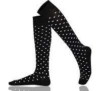 Mysocks Knee High Socks for Women and Men - Breathable Combed Cotton Seamless Toe Colorful Unisex Long Socks - Casual Golf Knee Length Socks