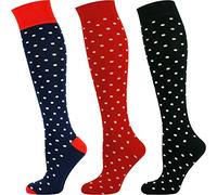 Mysocks Knee High Socks for Women and Men - Breathable Combed Cotton Seamless Toe Colorful Unisex Long Socks - Casual Golf Knee Length Socks