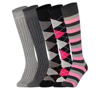 Mysocks Knee High Socks for Women and Men - Breathable Combed Cotton Seamless Toe Colorful Unisex Long Socks - Casual Golf Knee Length Socks