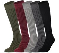 Mysocks Knee High Socks for Women and Men - Soft Combed Cotton Long Socks - Ladies Girls Knee Length Knee Socks