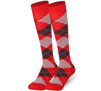Mysocks Knee High Socks Long Golf Socks Fancy Colorful Argyle Socks for Men Women - 2 Pairs Argyle 0126