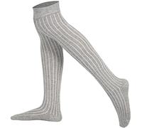 Mysocks Unisex Over the Knee High Socks Ribbed Ash 9-11
