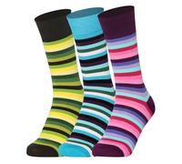 Mysocks Unisex Rainbow Socks Seamless Toe Finest Combed Cotton 3 Pairs Colourful Rainbow