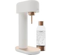 Mysoda Ruby 2 Sparkling Water Maker - Soda Streaming Machine Silent Carbonated Water Machine Robust Long-Lasting Aluminium Soda Maker 1L Water Bottle Without CO2 Cylinder - White Copper Soda Machine