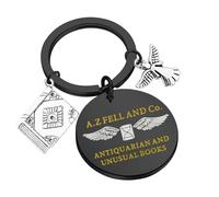 MYSOMY A.Z. Fell And Co Antiquarian And Unusual Books Keychain Ineffable Husbands Merch A.Z. Fell And Co Gifts Crowley Snake Gifts (A.Z FELL ky)