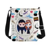 MYSOMY ACOTAR Rhysand & Feyre Crossbody Bag ACOTAR Rhysand & Feyre Gifts Velaris City Of Starlight Gifts Night Court Shoulder Bag ACOTAR Merch (Rhy Sand UK2)