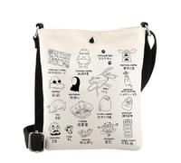 MYSOMY Animated Movie Inspired Gift Crossbody Bag Japanese Anime Shoulder Bag Anime Lover Gift Anime Merchandise (No Face CB)