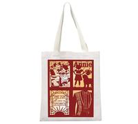 MYSOMY Annie Musical Inspired Gift Orphan Annie Canvas Tote Bag Musical Theatre Lover Gift Reusable Shoulder Bag (Musical An TB3)