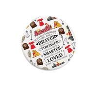 MYSOMY Annie The Musical Inspired Gift Annie Broadway Orphan Theater Travel Compact Pocket Makeup Mirror Musical Theatre Fans Gift (Anni Mirror-T)