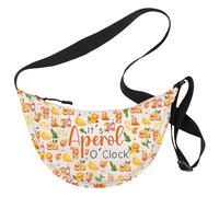 MYSOMY Aperol Spritz Crossbody Bag Aperol Spritz Shoulder Bag It's Aperol o'Clock Aperol Spritz Themed Gifts (o'Clock cb3 UK3)