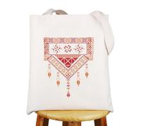 MYSOMY Arabic Palestinian Tote Bag Arab Ladies Gifts Arabic Palestine Gifts Arab Shoulder Bag (MainPink uk2)