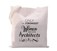 MYSOMY Architect Tote Bag Architecture Supplies Bag Women Architect Gifts Shoulder Bag Architecture Gifts for Women (women become Architects TB)