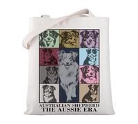 MYSOMY Australian Shepherd Gift The Aussie Era Tote Bag Australian Shepherd Lover Shoulder Bag Australian Shepherd Owner Gift (The Aussie TB)