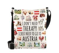 MYSOMY Austria Crossbody Bag Austria Travel Planner Shoulder Bag Austria Vacation Holiday Gifts Vienna Honeymoon Gift (Austria CB)