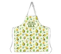 MYSOMY Avocado Apron Avocado Apron Gift for Avocado Lovers In My Avocado Era Apron Vegetarian Bib Apron (Avocado Apron3)
